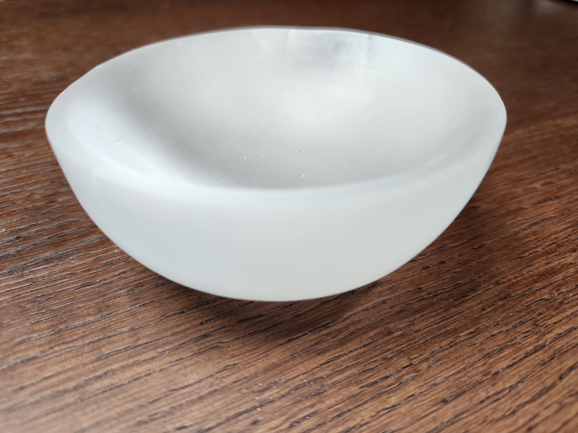 Crystal Selenite Bowl Front view