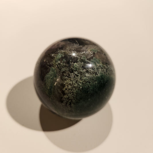 Moss Agate Crystal Ball