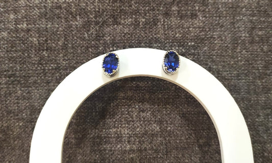 Birthstone Sapphire Stud Earing